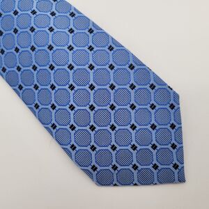 VIV Designer Silk Embroidered Tie Blue OS